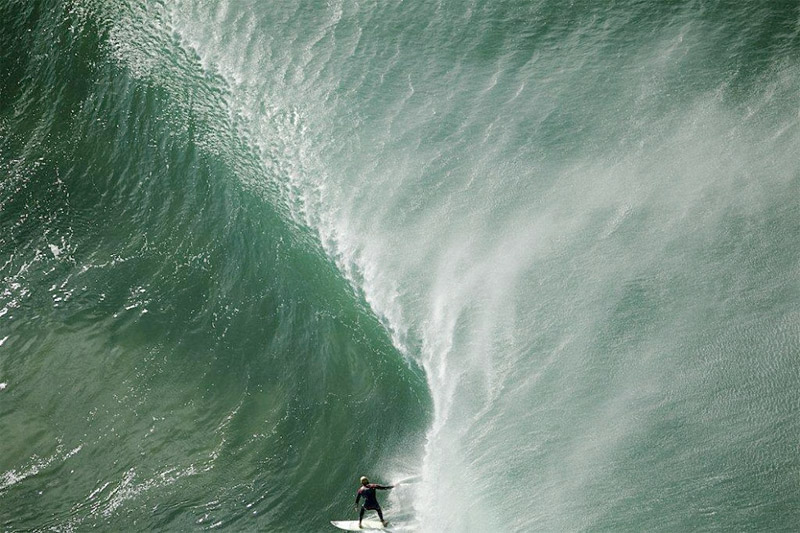 Birdseye surf photo by Ted Grambeau