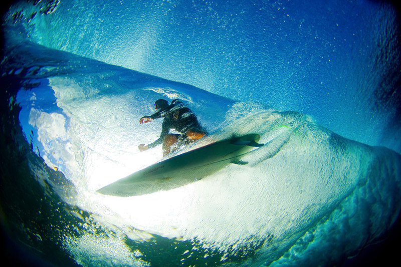 'Surf Below' - Underwater at Teahupo'o, Tahiti. Photo by Zak Noyle